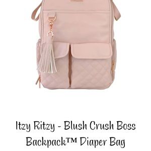 Itzy Rizty Blush Crush Boss diaper bag in great condition. Please see all photos